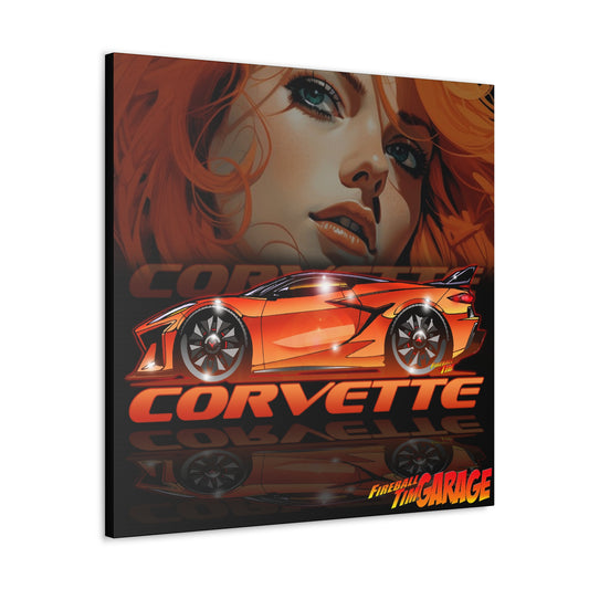 CORVETTE C8 ZO6 Concept Art Canvas MASTERPRINT 3 Sizes