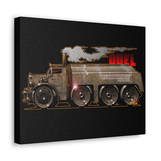 DUEL Movie Truck Concept Art Canvas Print 11x14