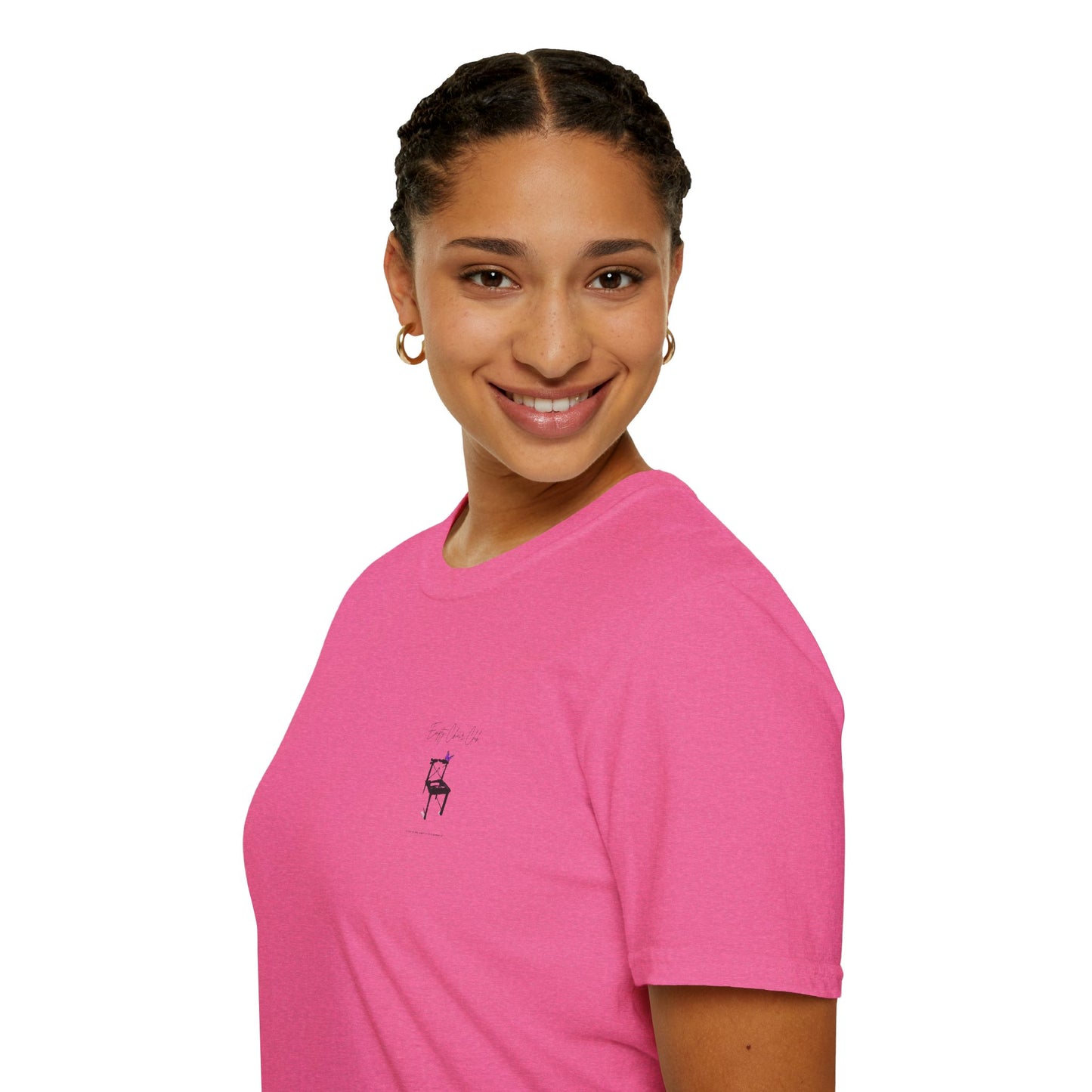 EMPTY CHAIR CLUB Unisex Softstyle T-Shirt - Casual Comfort for Relaxation and Reflection