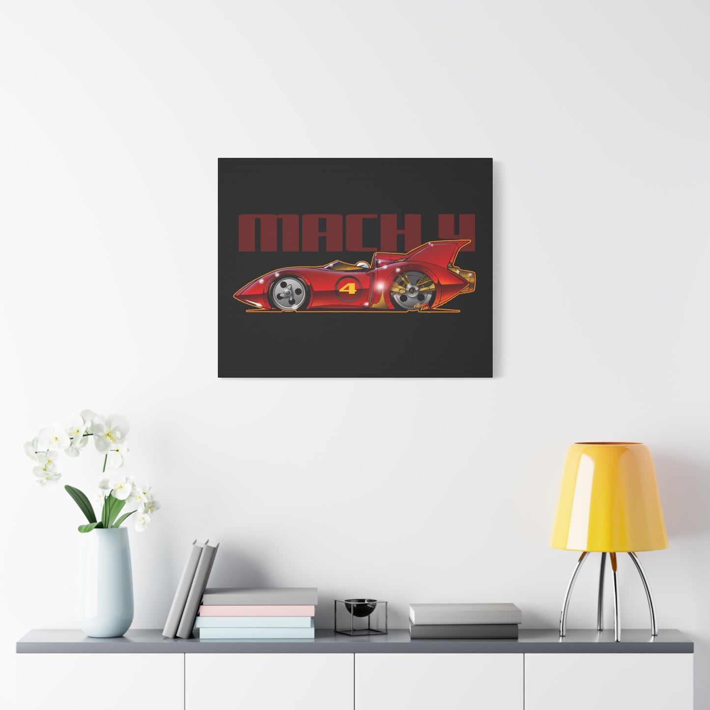 SPEED RACER MACH 4 Fireball Art Canvas Wall Print