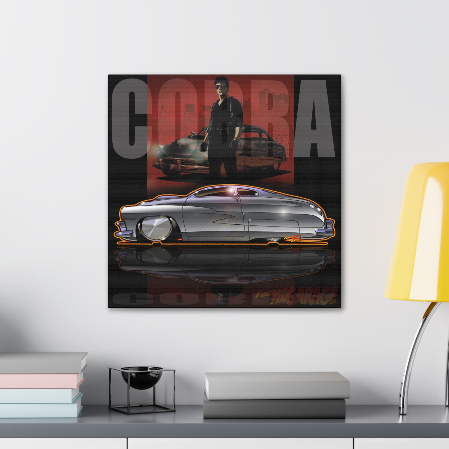 COBRA MERCURY Movie Car Stallone Concept Art Canvas MASTERPRINT 3 Sizes