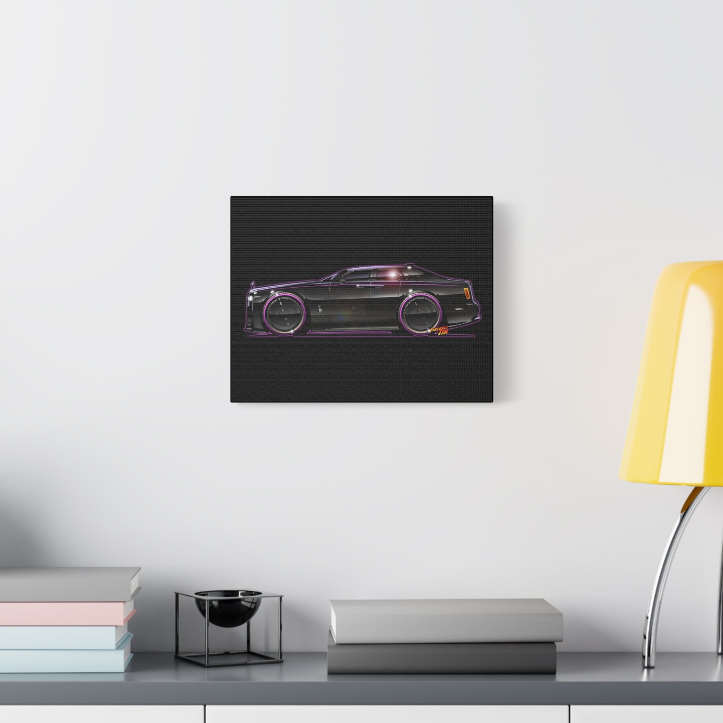 ROLLS ROYCE PHANTOM SPECTRE Fireball Art Canvas Wall Print - 11x14