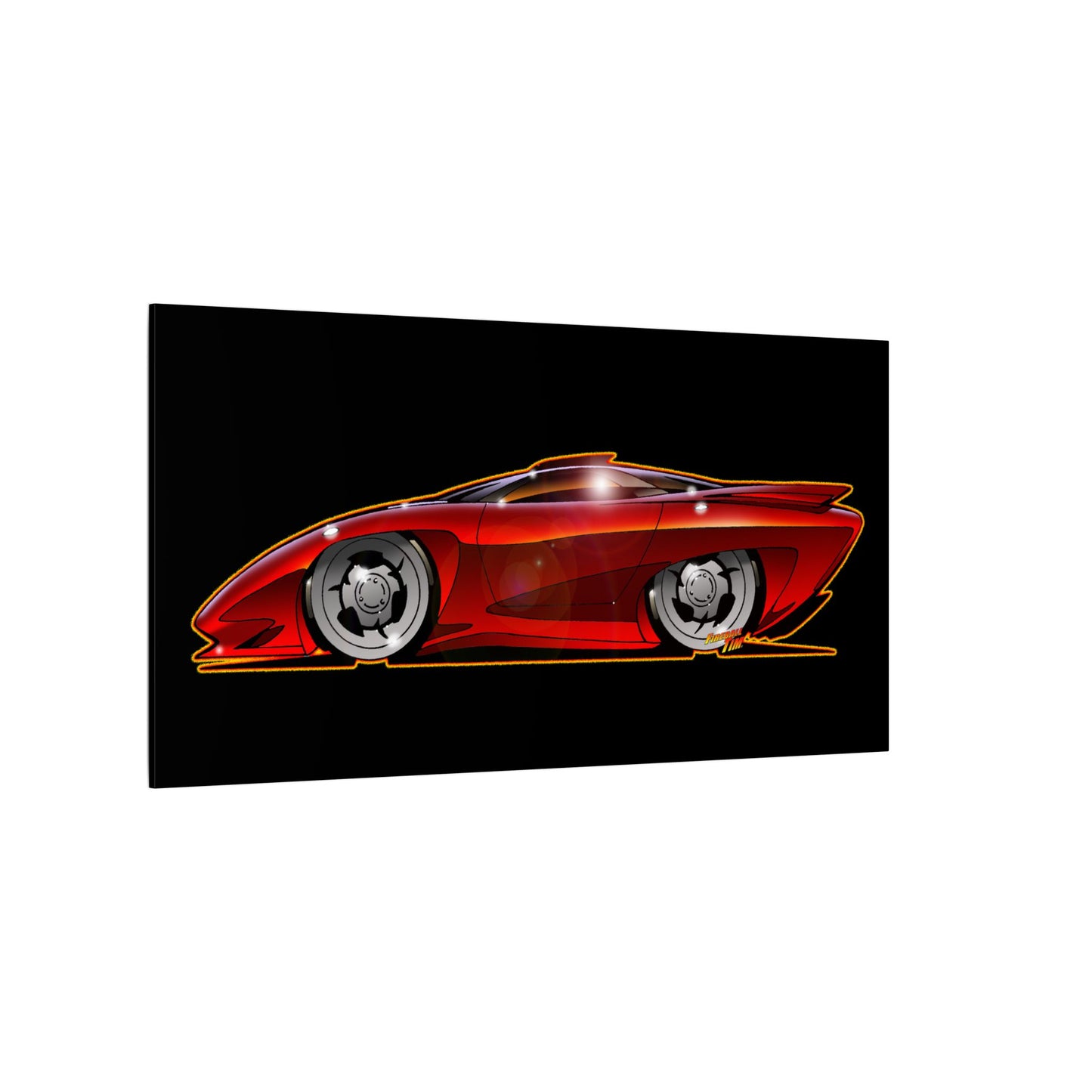 PONTIAC BANSHEE Concept Car Collectible Fireball Art Canvas Print