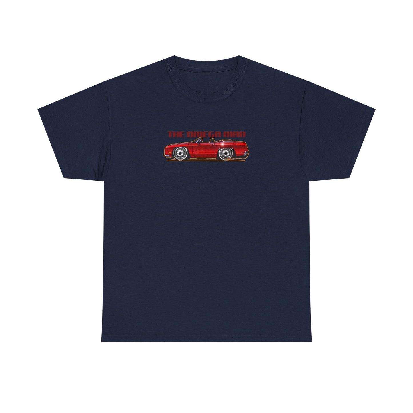 THE OMEGA MAN 1970 Ford Galaxie Movie Car Fireball Art Tee Shirt - Multiples