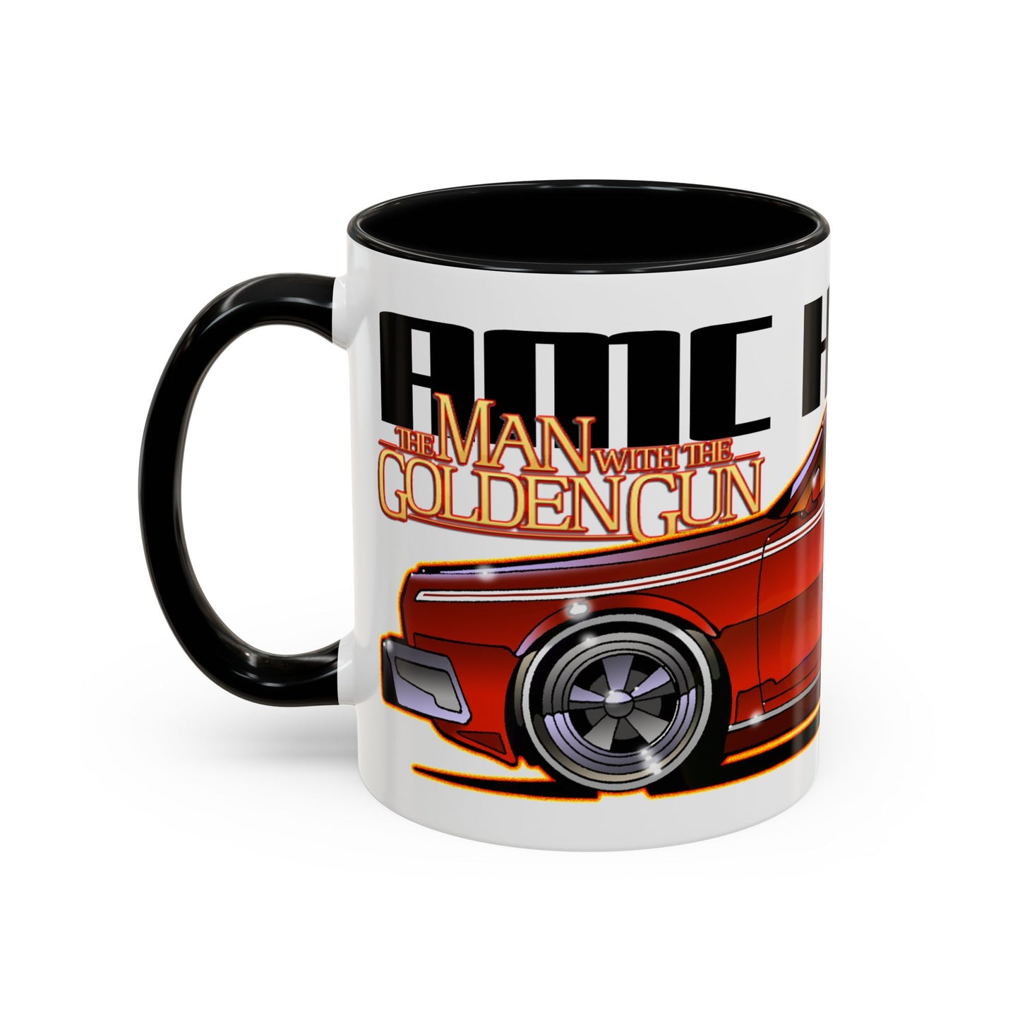 MAN WITH THE GOLDEN GUN AMC Hornet James Bond Fireball Art Collectible Coffee Mug