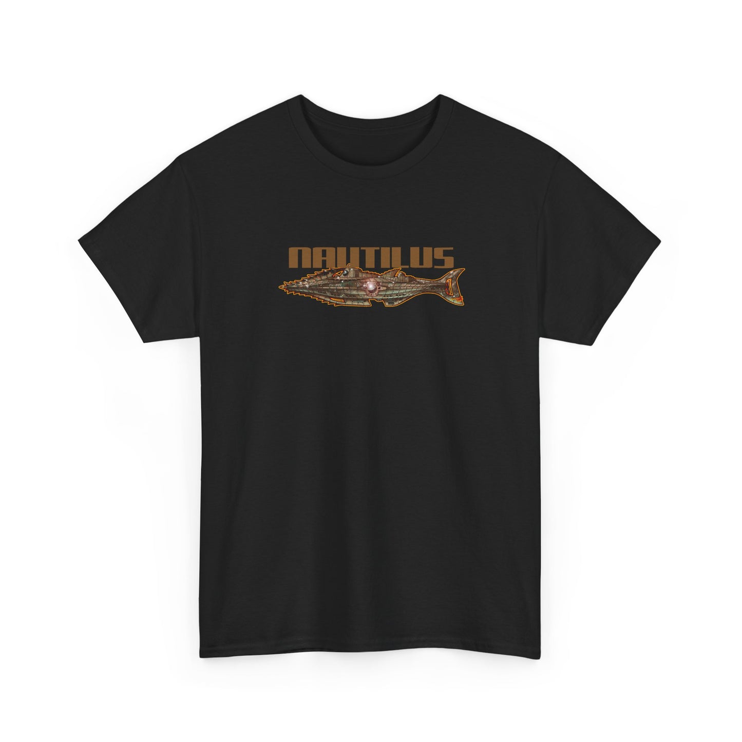 20,000 LEAGUES NAUTILUS SUBMARINE Fireball Art Tee Shirt - Mutiple Colors
