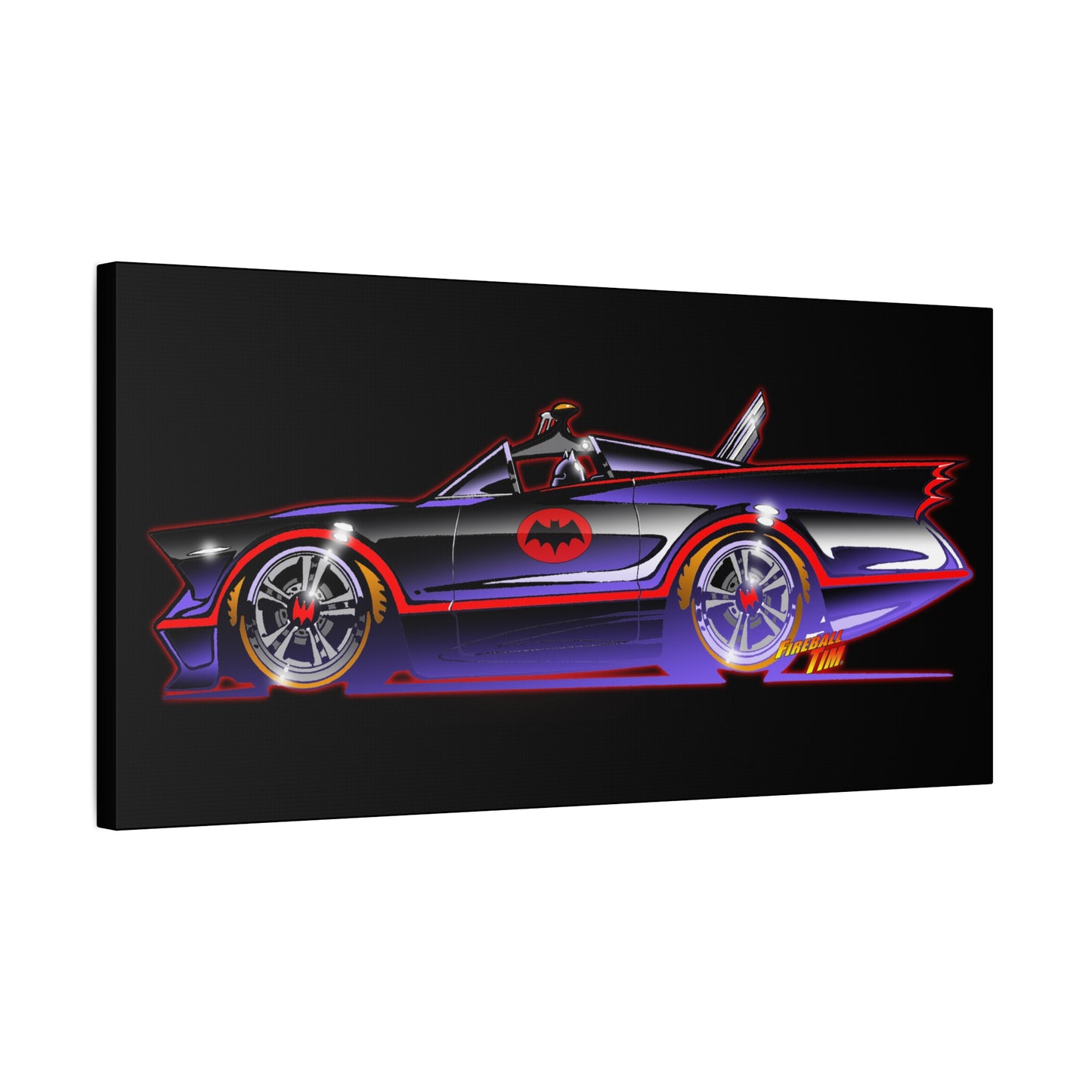 BATMOBILE 1966 BATMAN TV Car Canvas Art Print 11x14