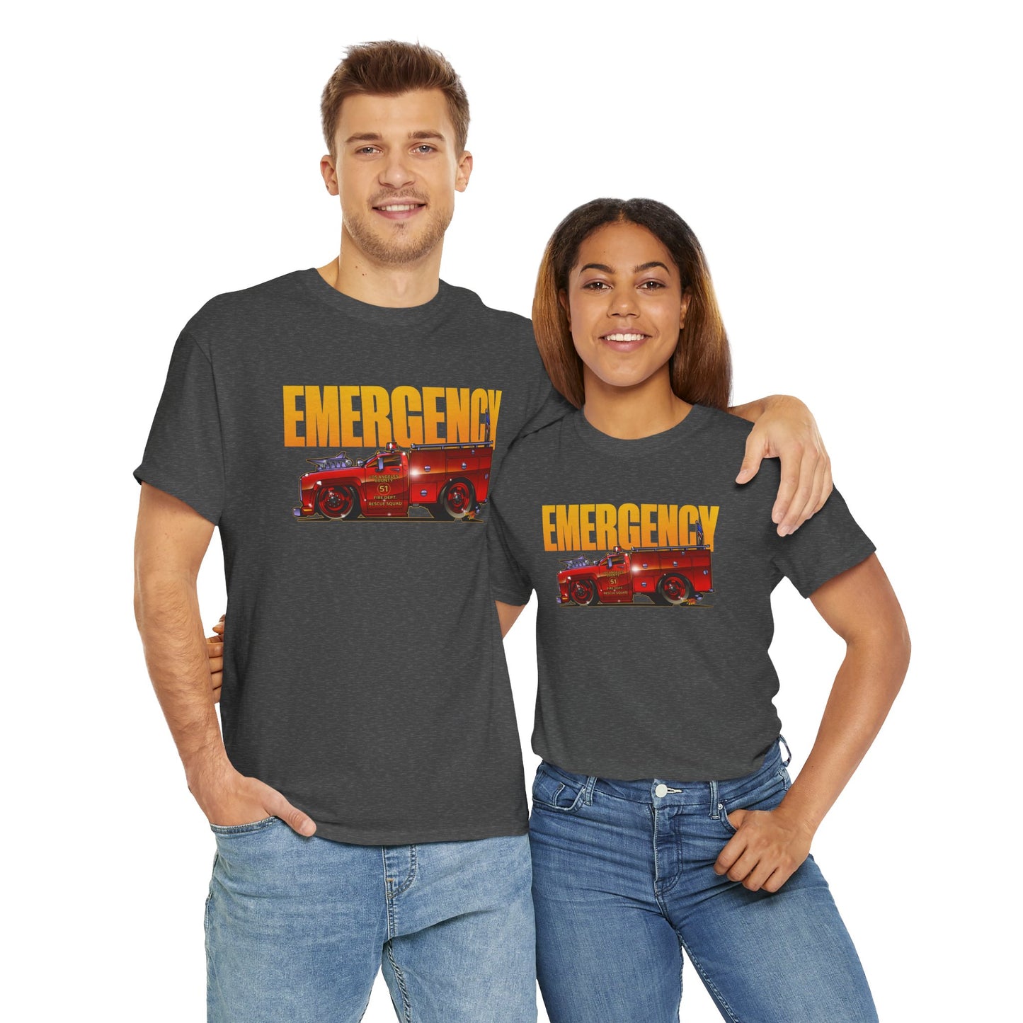 EMERGENCY TV Show SQUAD 51 Concept Art TEE Shirts 13 Colors