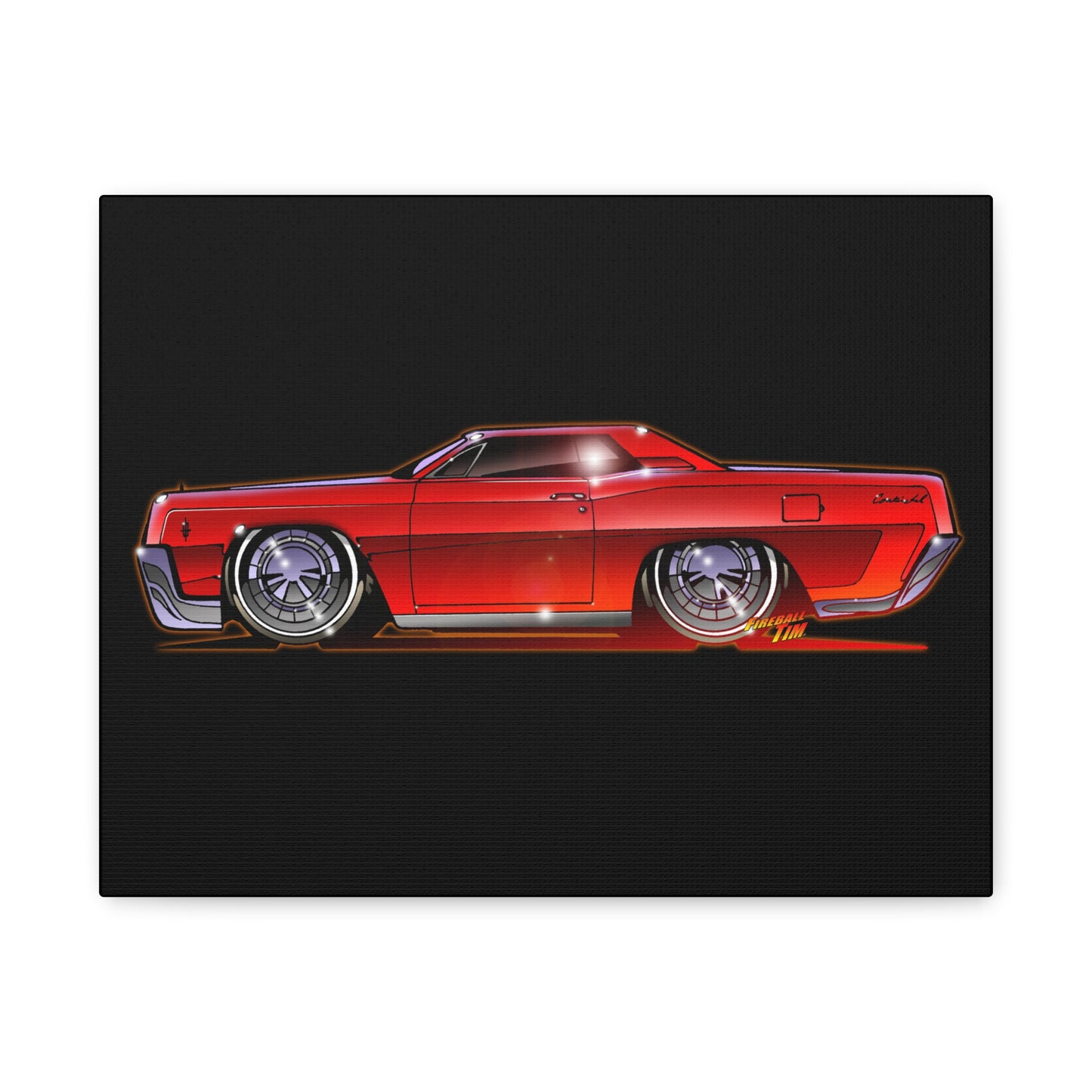 LINCOLN CONTINENTAL COUPE 1967 Canvas Art Wall Print - 11x14