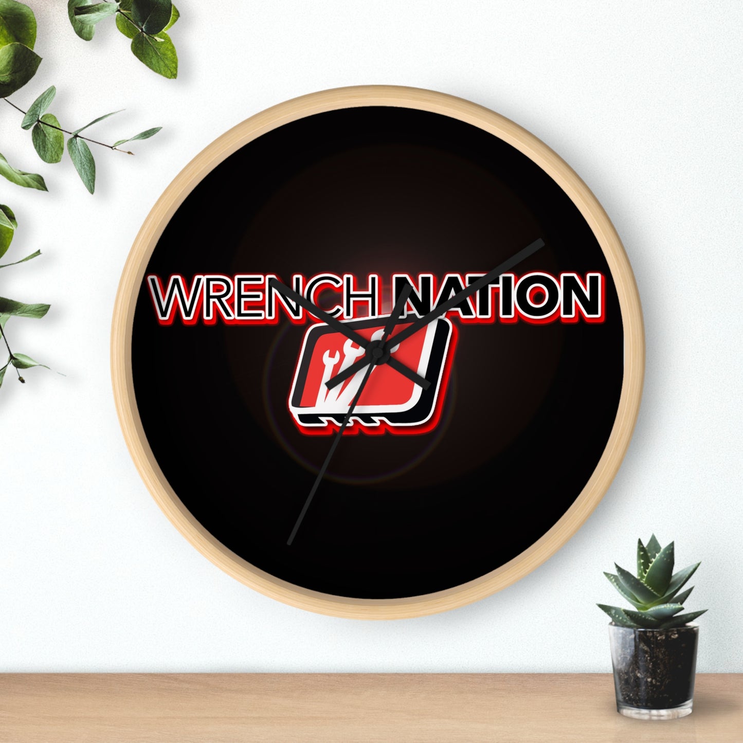 WRENCH NATION Logo Wall Clock