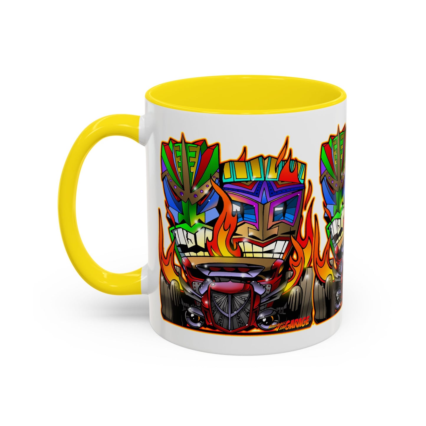 HOT ROD TIKI Collectible Art Coffee Mug 2 Sizes 4 Colors