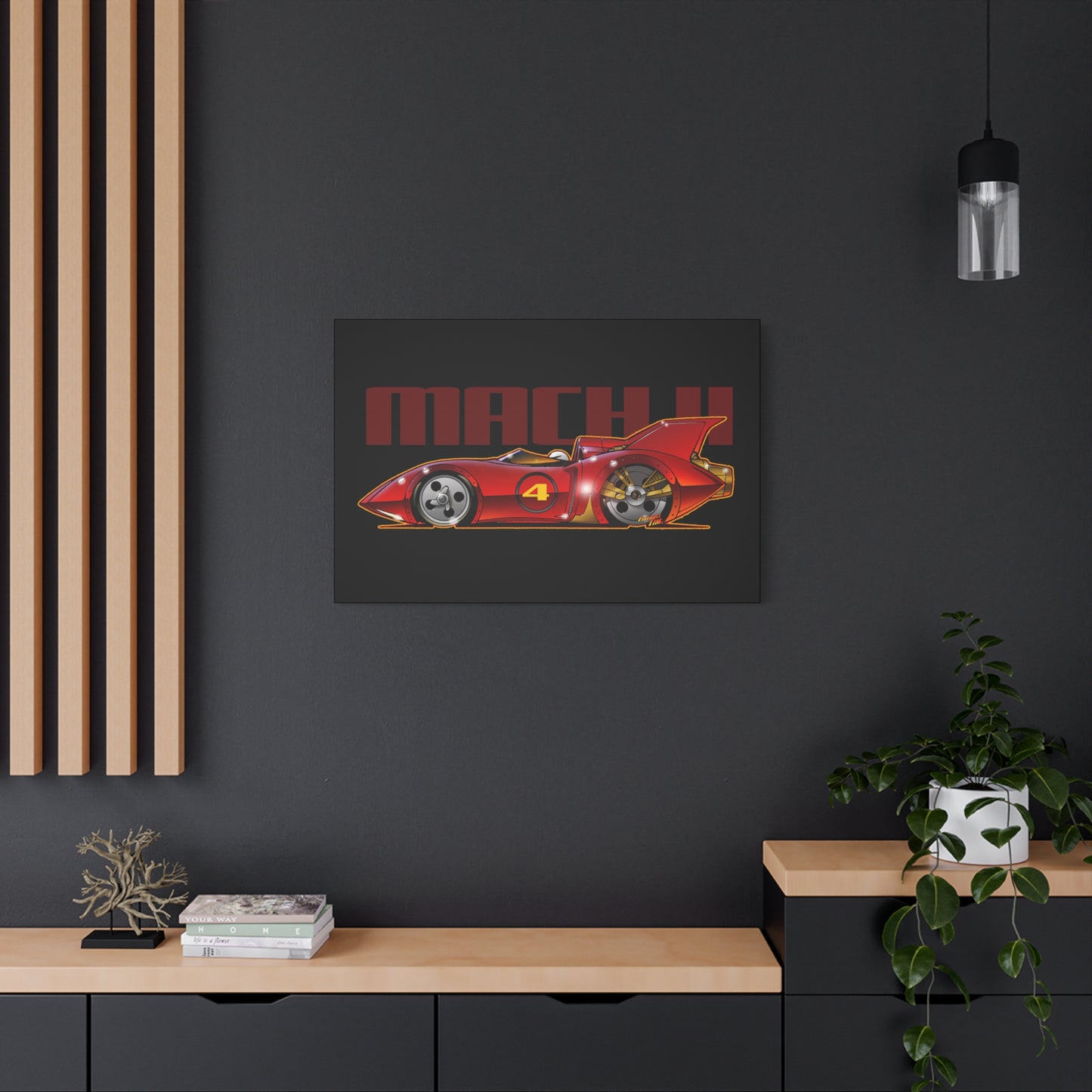 SPEED RACER MACH 4 Fireball Art Canvas Wall Print