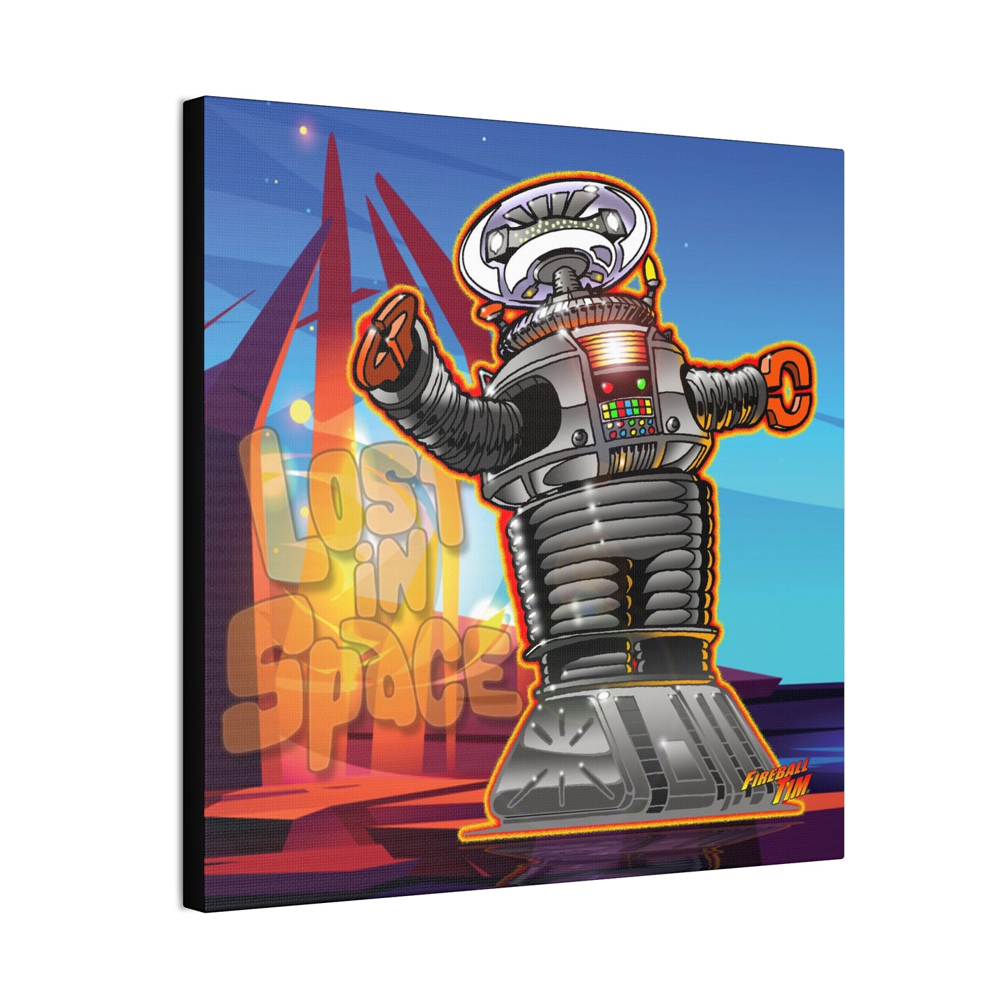 LOST in SPACE Danger Robot Canvas Art Print
