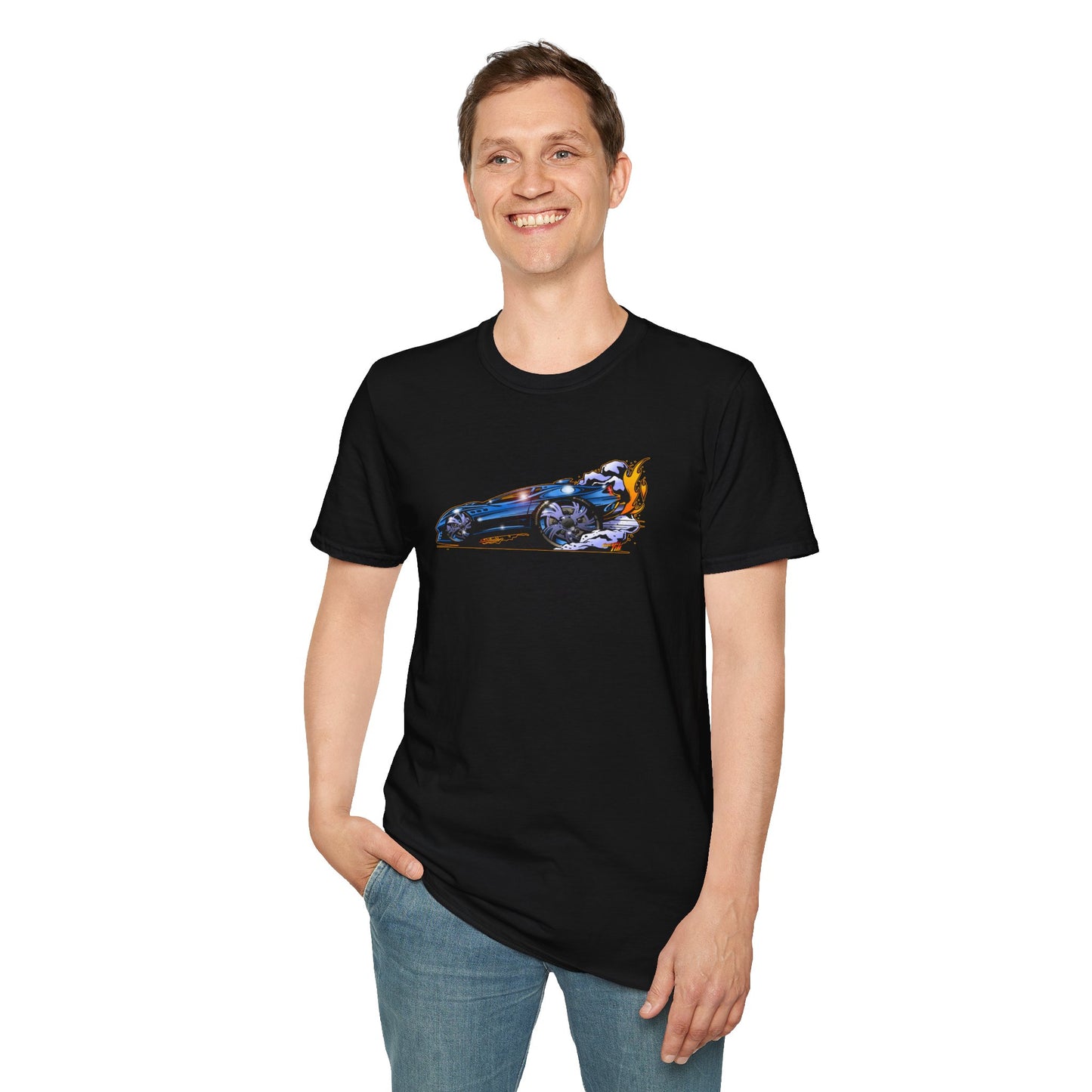 MASERATI FLAME Fireball Art Softstyle T-Shirt Multiple Colors