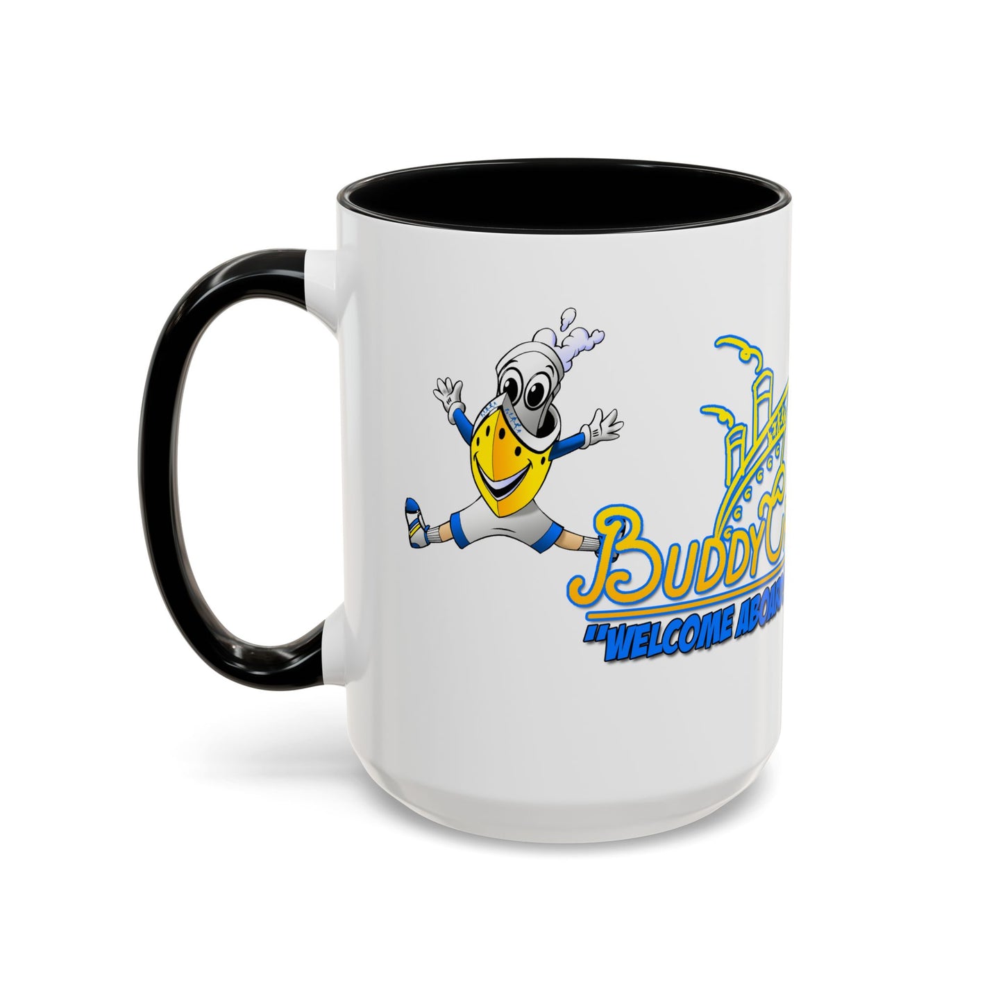 BUDDY CRUISE Mascot Jumping Coffee Mug — 11/15oz Multiple Colors