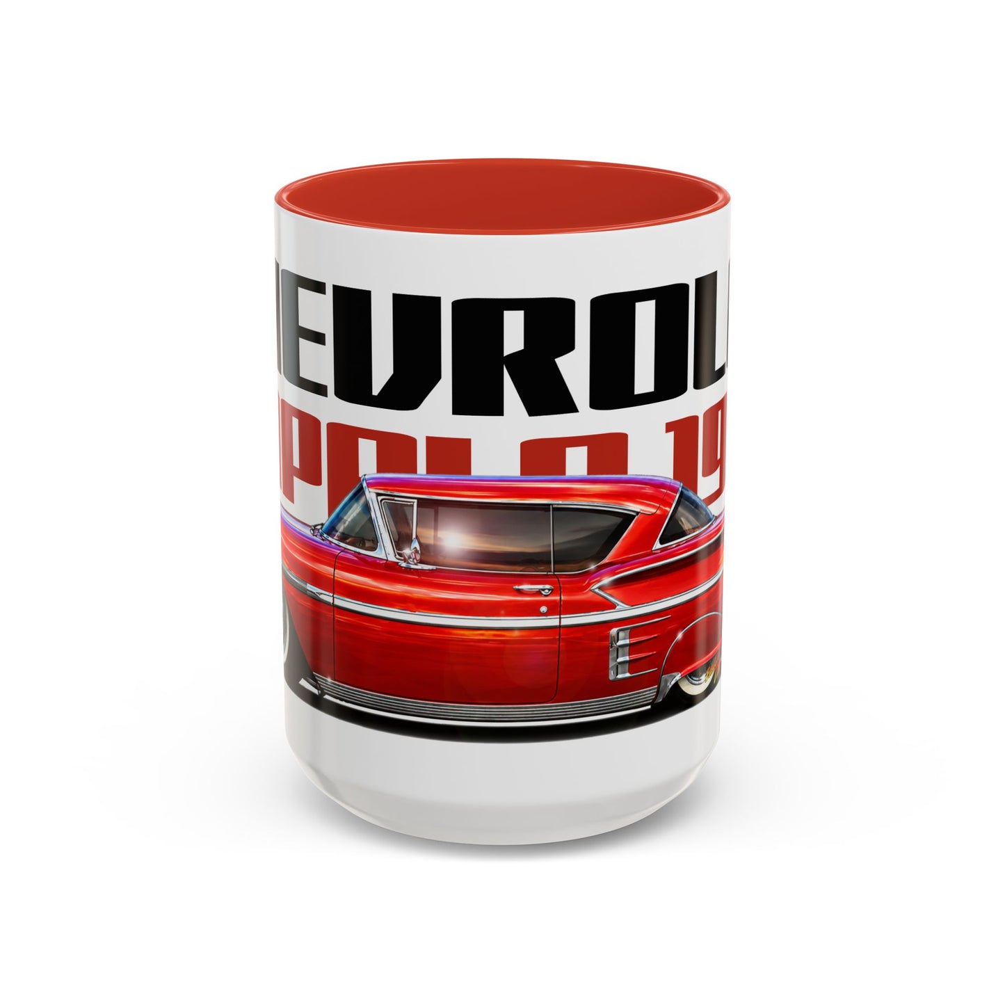 CHEVROLET CUSTOM IMPALA 1958 Collectible Fireball Art Coffee Mug - 2 Sizes