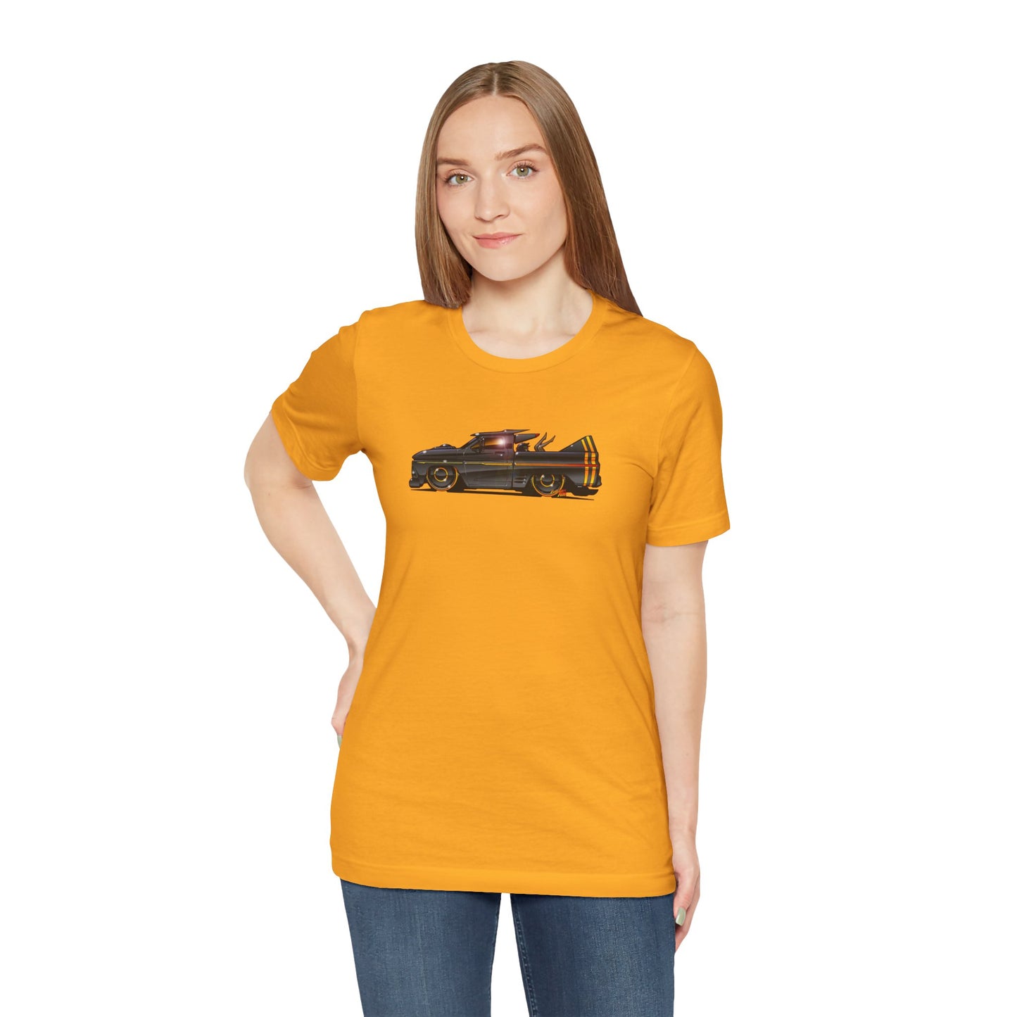 CHEVROLET C10 1960 Stinger Pickup Truck Concept Art Custom Short Sleeve Tee 8 Colors