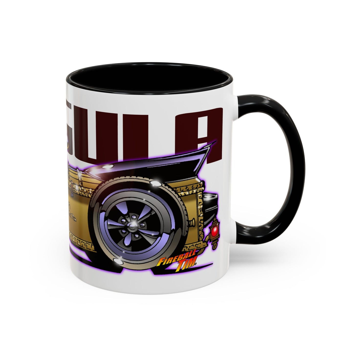MUNSTERS DRAGULA TV Show Collectible Fireball Art Coffee Mug - 2 Sizes