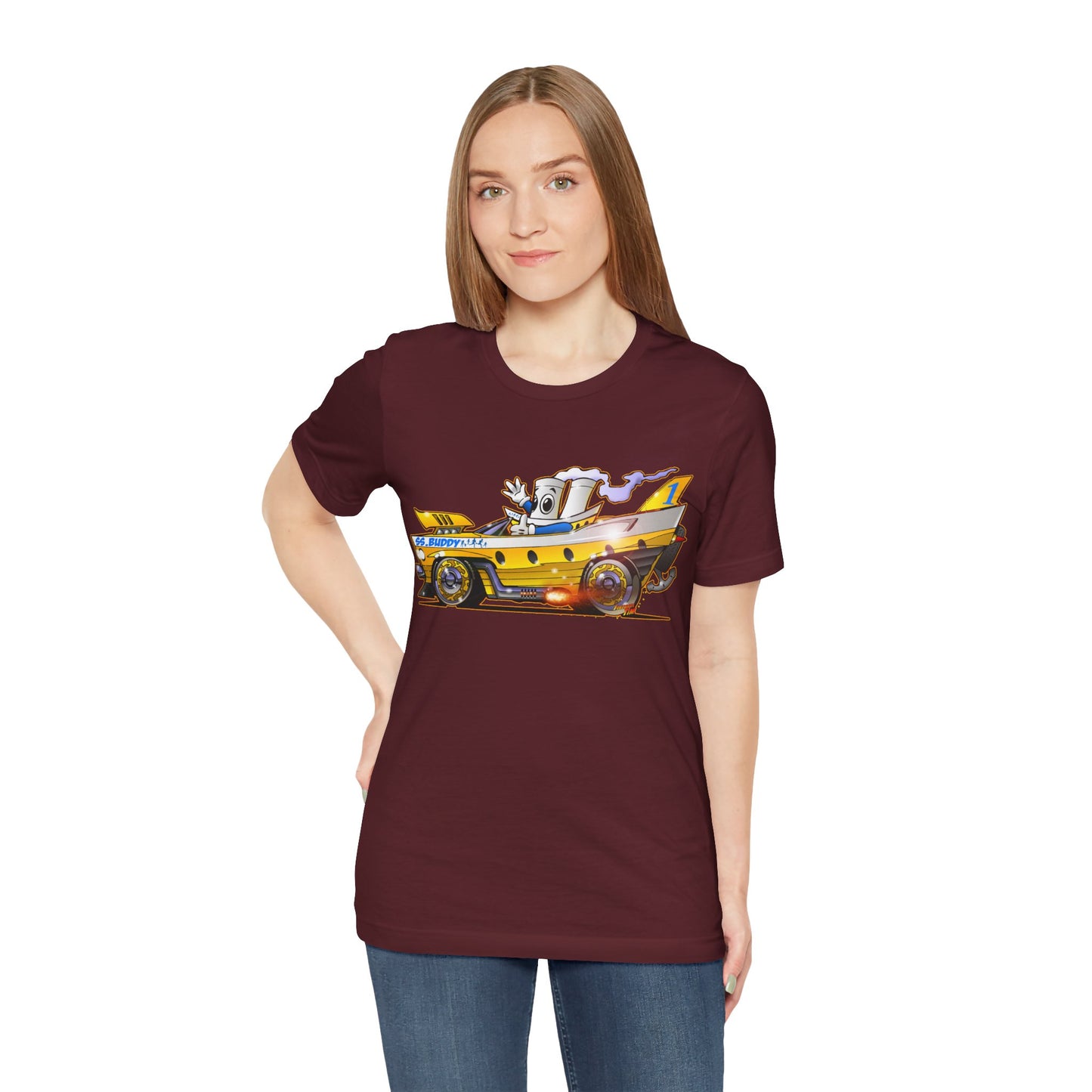 BUDDY CRUISE BUDDYMOBILE Custom Car Art Short Sleeve Tee in 17 Colors