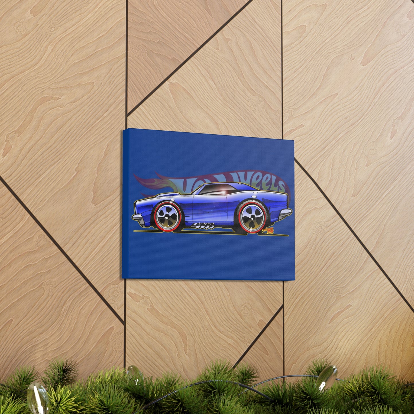 HOT WHEELS CUSTOM CAMARO Muscle Car Concept Art Canvas Print 11x14