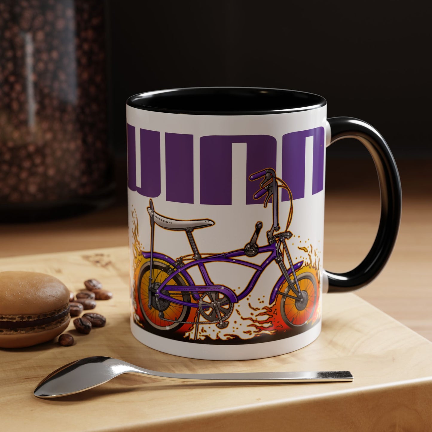SCHWINN GRAPE CRUSH Bicycle Collectible Coffee Art Mug 2 Sizes