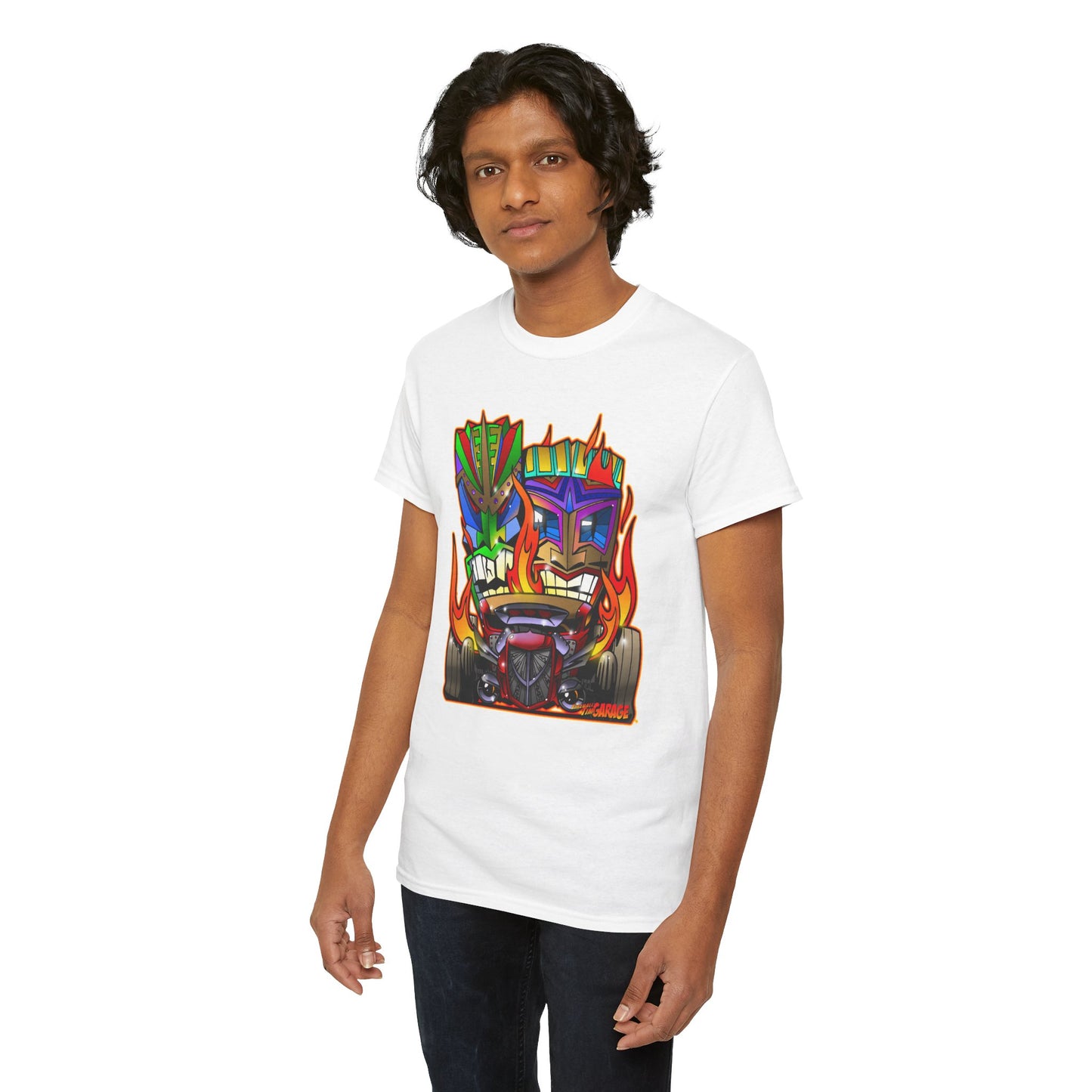 HOT ROD TIKIS Concept Art Tiki Unisex Heavy Cotton Tee 13 Colors