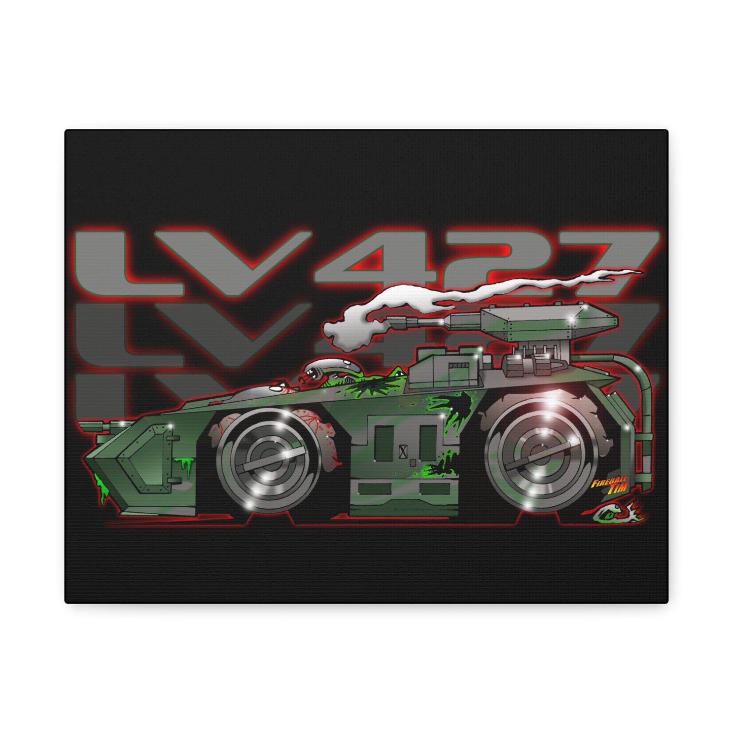 ALIENS LV427 APC Tank Concept Art Canvas Print 11x14