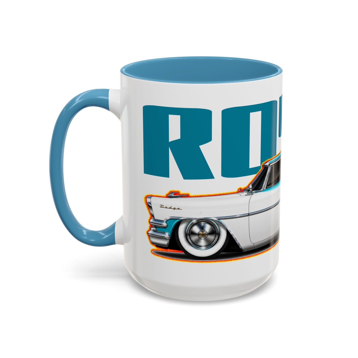 DODGE CUSTOM ROYAL 1957 Collectible Fireball Art Coffee Mug - 2 Sizes