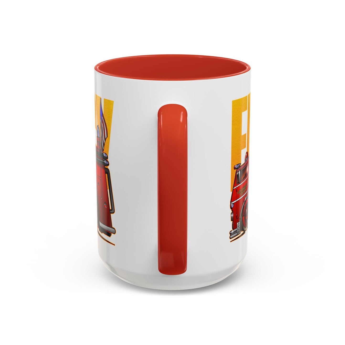 EMERGENCY ENGINE 51 Fire Truck Collectible Art Coffee Mug - 2 Sizes