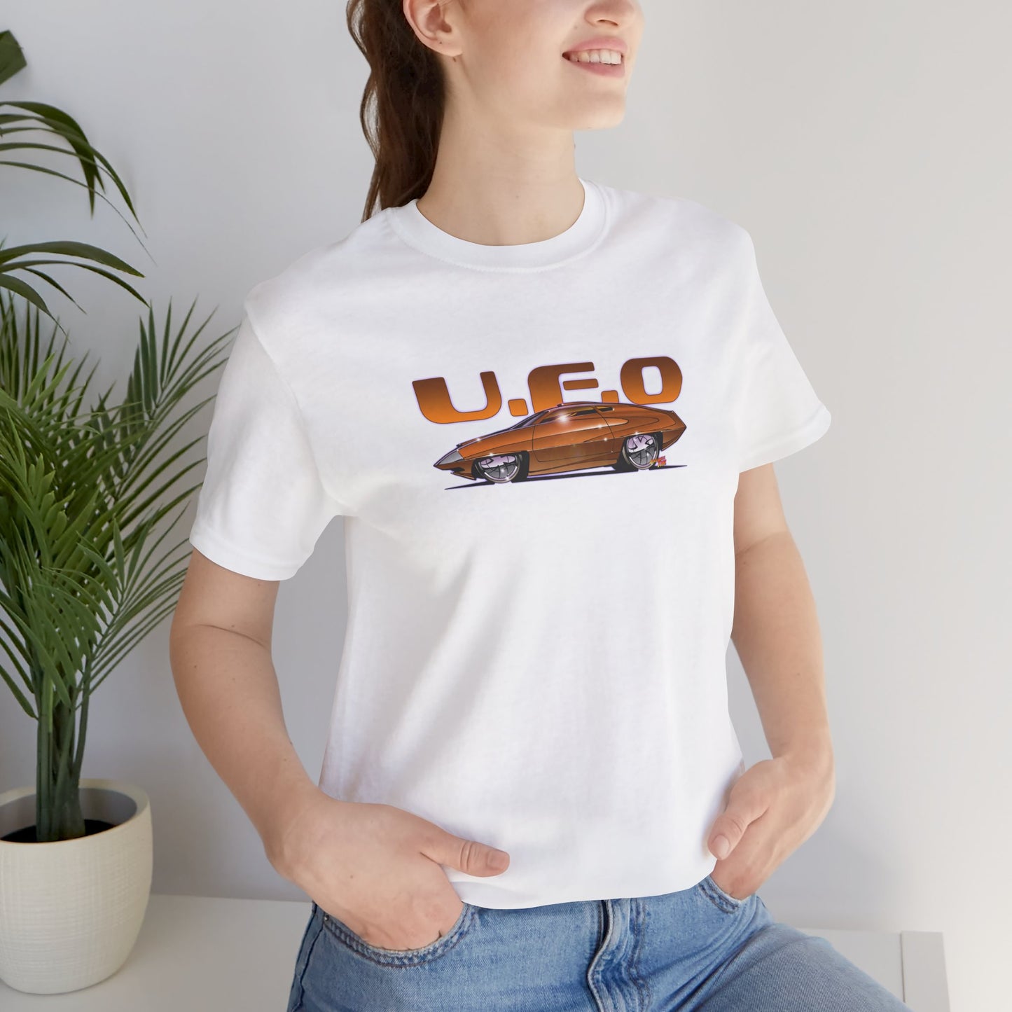 UFO ED STRAKER CAR TV Car Concept Art Short Sleeve Tee 12 Colors