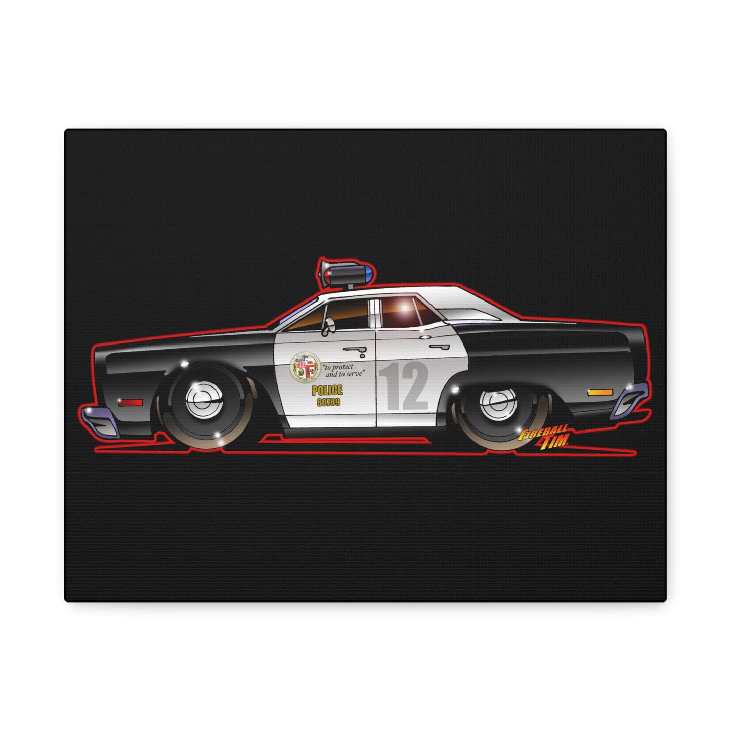 ADAM 12 1967 PLYMOUTH BELVEDERE Concept Art Print 11x14