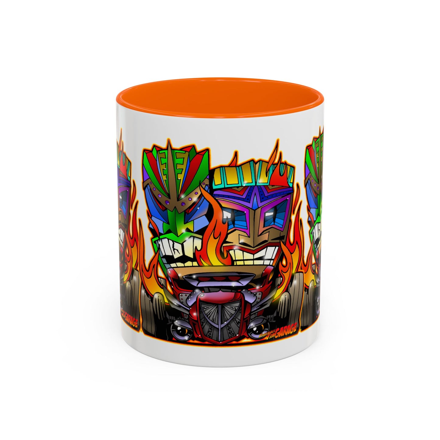 HOT ROD TIKI Collectible Art Coffee Mug 2 Sizes 4 Colors
