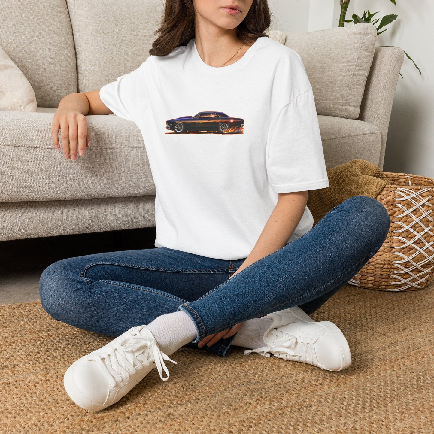 CHEVROLET CHEVY CHEVELLE 1966 Collectible Fireball Art Tee Shirt