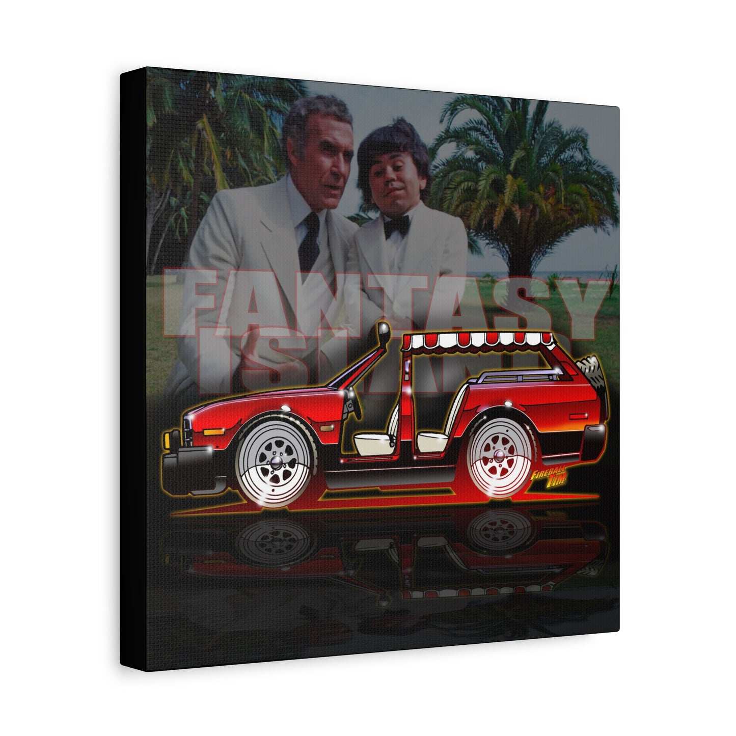 FANTASY ISLAND TV Show 1978 Plymouth Canvas Art Wall Print - 12x12