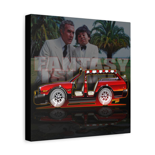 FANTASY ISLAND TV Show 1978 Plymouth Canvas Art Wall Print - 12x12