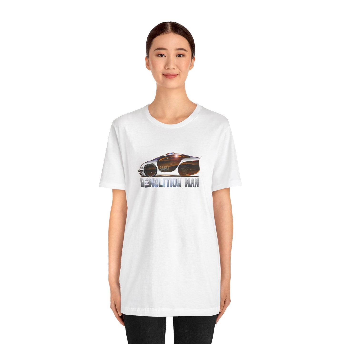 DEMOLITION MAN 2032 Police Cruiser Concept Art Short Sleeve Tee 9 Colors