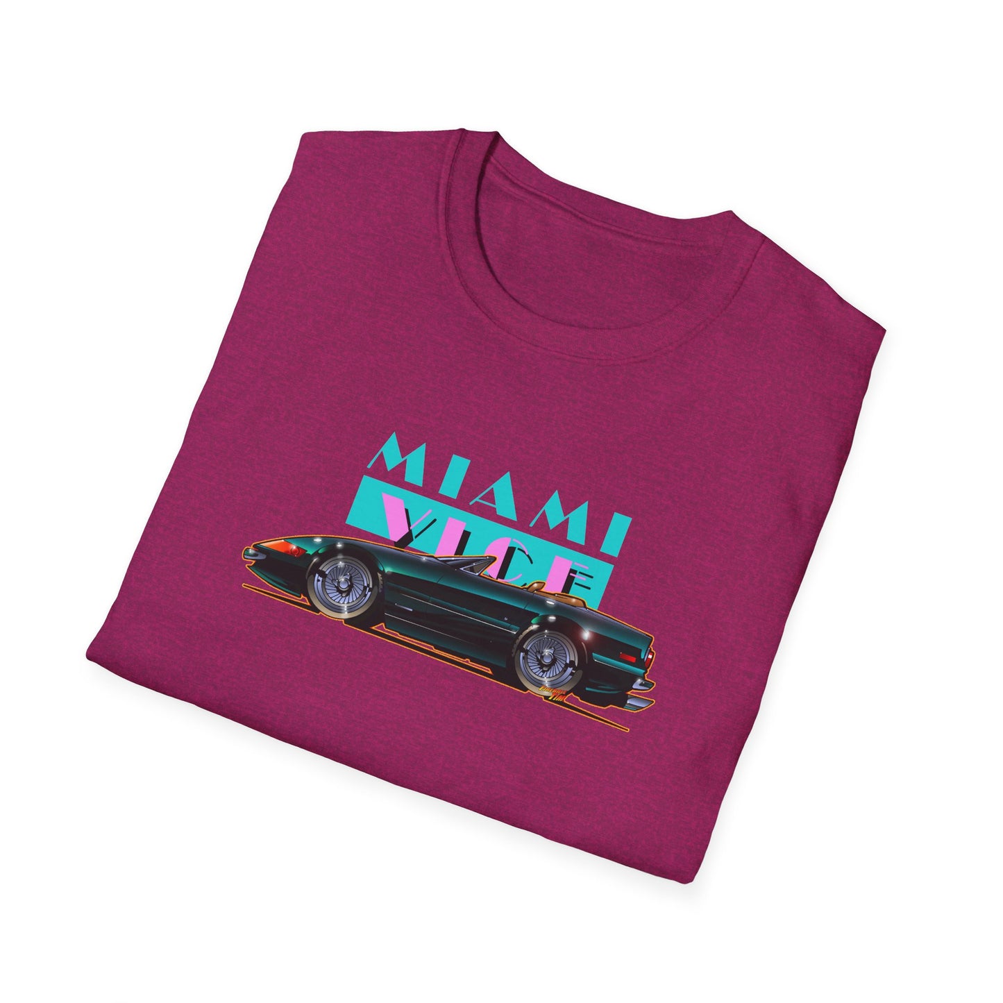 MIAMI VICE Ferrari Daytona Concept Art Softstyle T-Shirt Multiple Colors