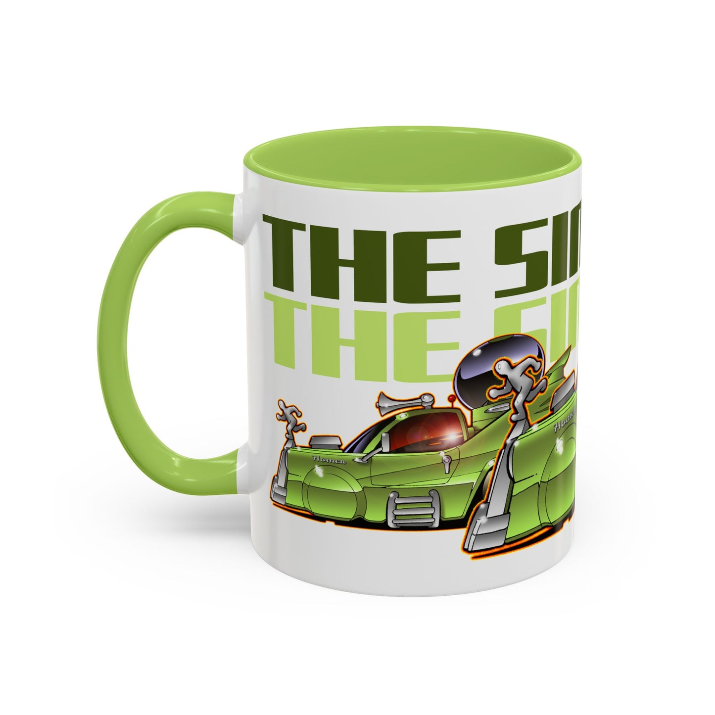 THE SIMPSONS HOMER CAR Fireball Art Collectible Coffee Mug - 11oz