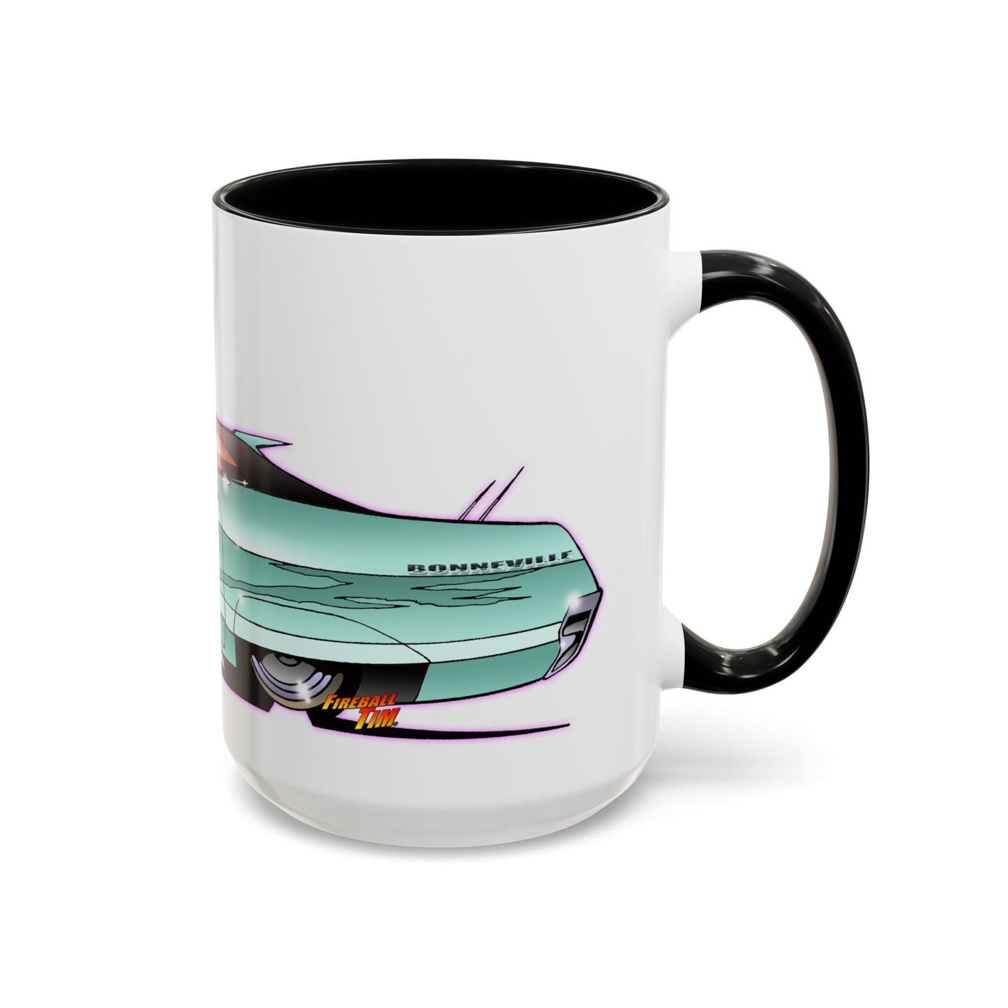 PONTIAC BONNEVILLE Classic Car Collectible Fireball Art Mug - 2 Sizes