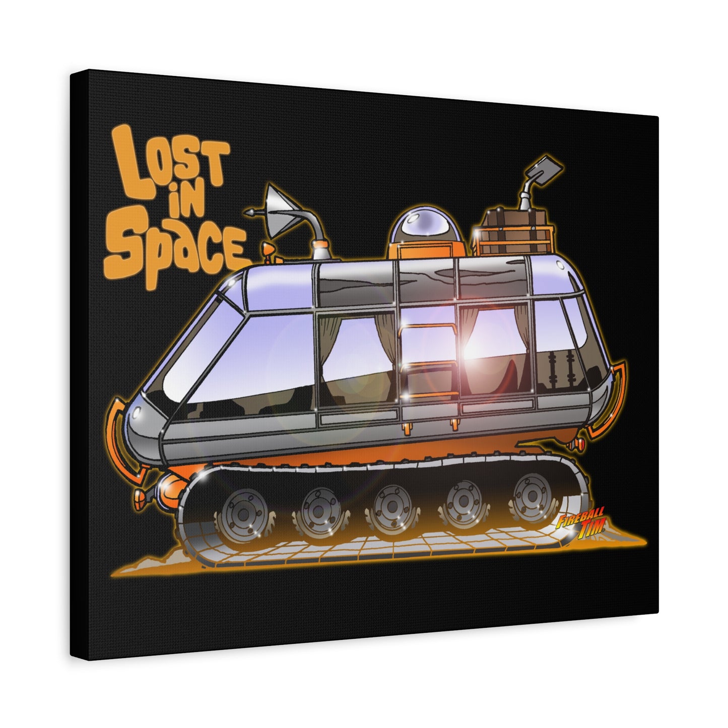 LOST in SPACE Classic TV Chariot Canva Art Wall Print