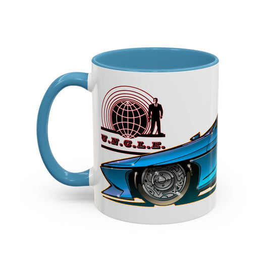 THE MAN FROM UNCLE Piranha TV Car Concept Art Coffee Mug 2 Sizes 2 Colors-Mug-Fireball Tim Garage