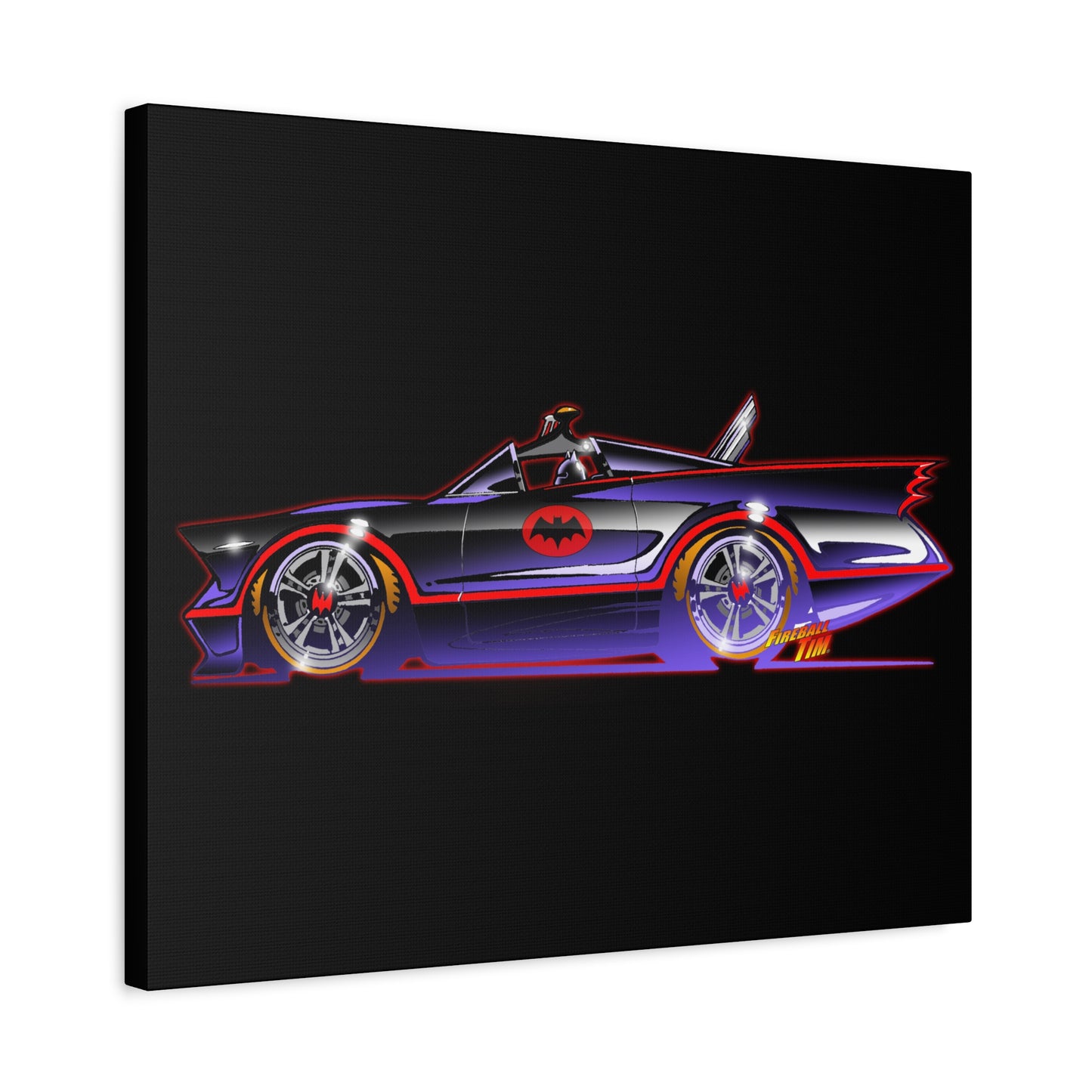 BATMOBILE 1966 BATMAN TV Car Canvas Art Print 11x14
