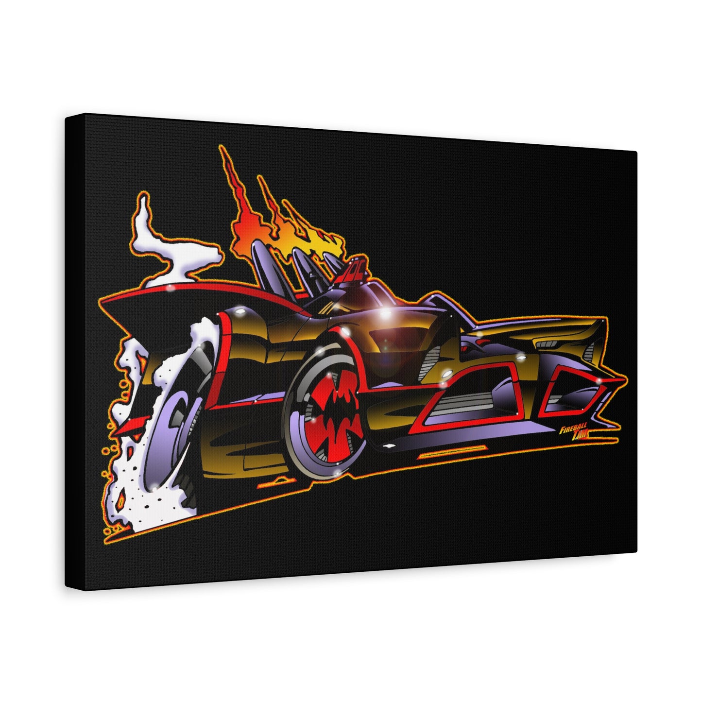 BATMOBILE 1966 BATMAN BAT66 Collectible TV Car Canvas Wall Art