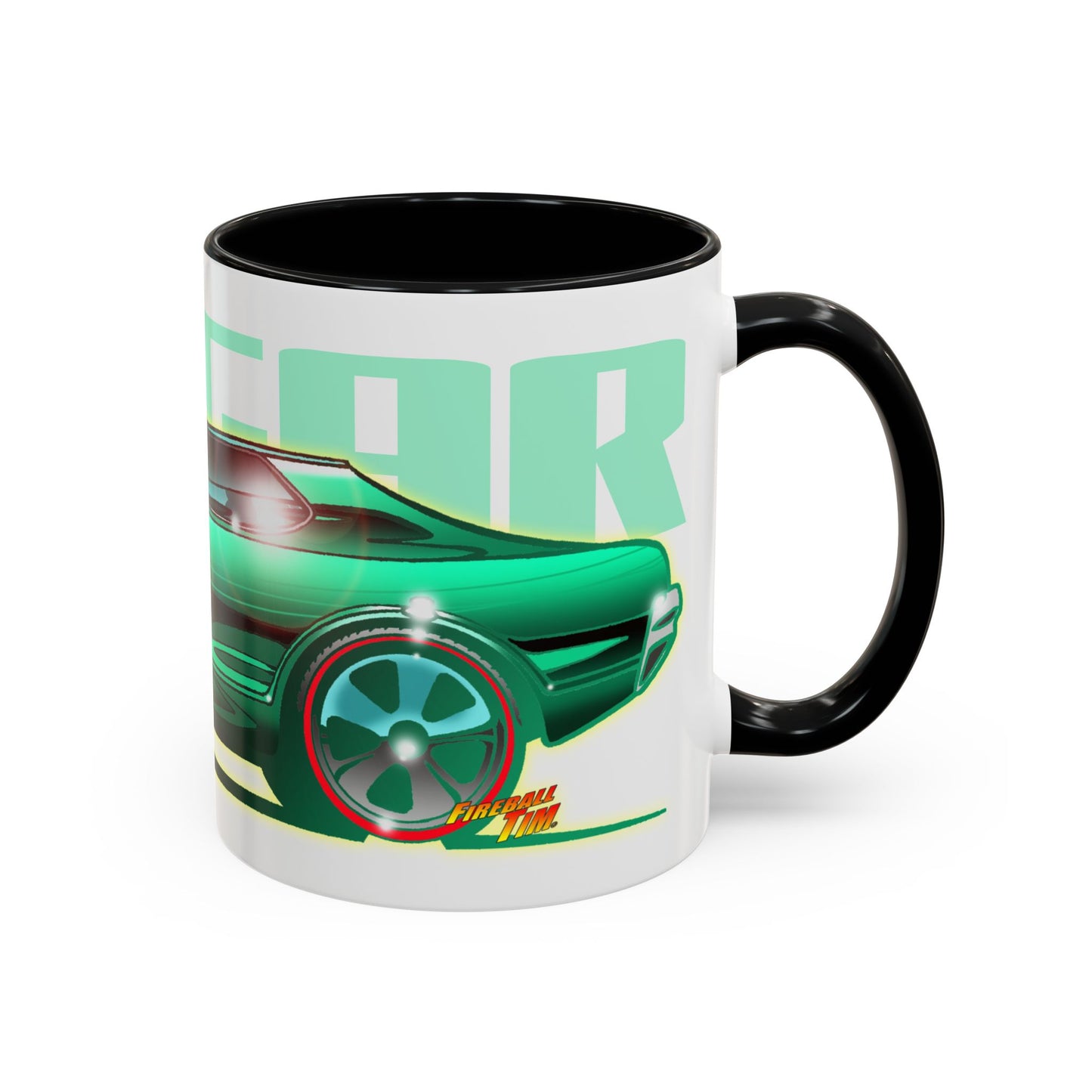 HOT WHEELS CUSTOM MERCURY COUGAR Muscle Car Collectible Fireball Art Coffee Mug