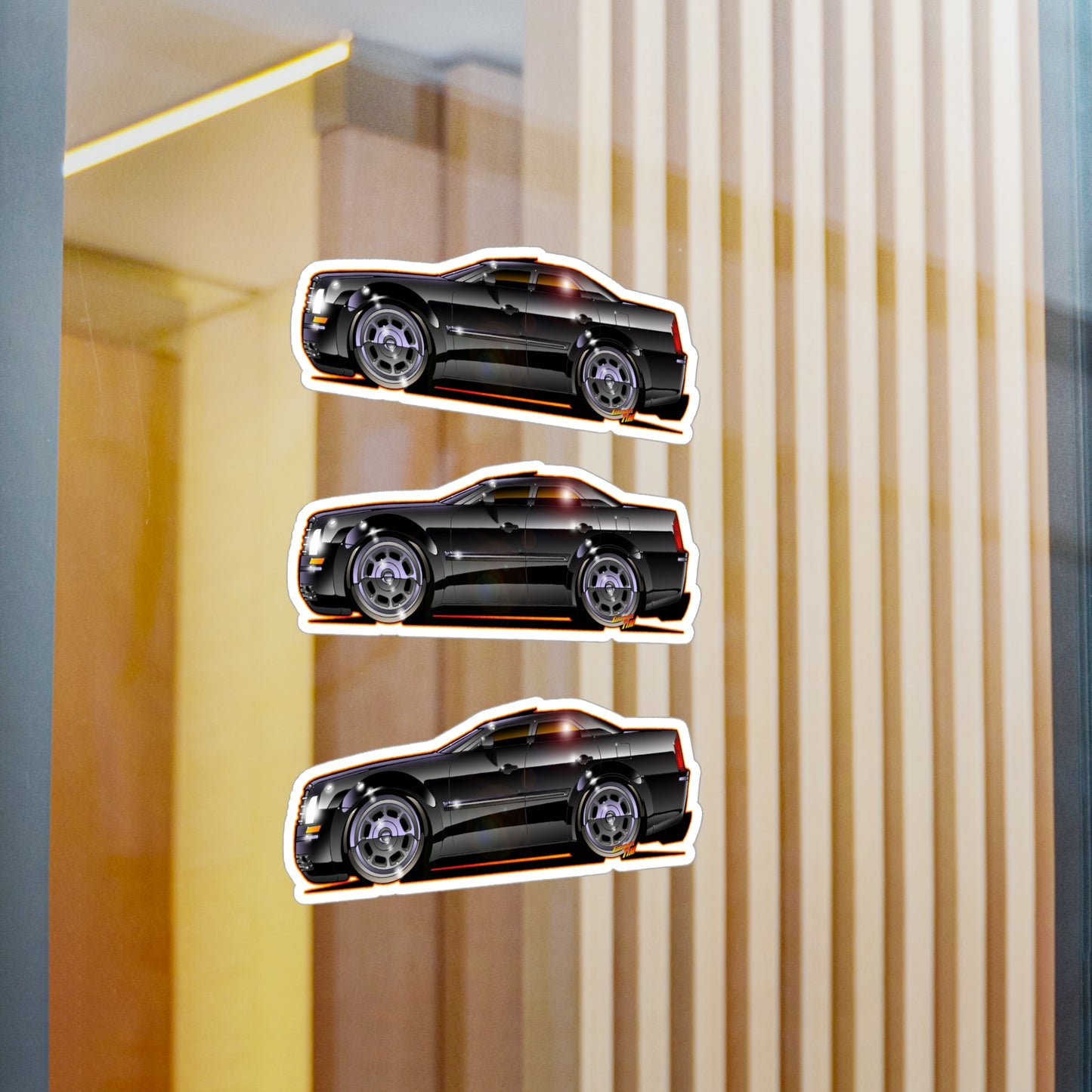 CHRYSLER 300 Fireball Art Collectible Decal Stickers - 4 Sizes