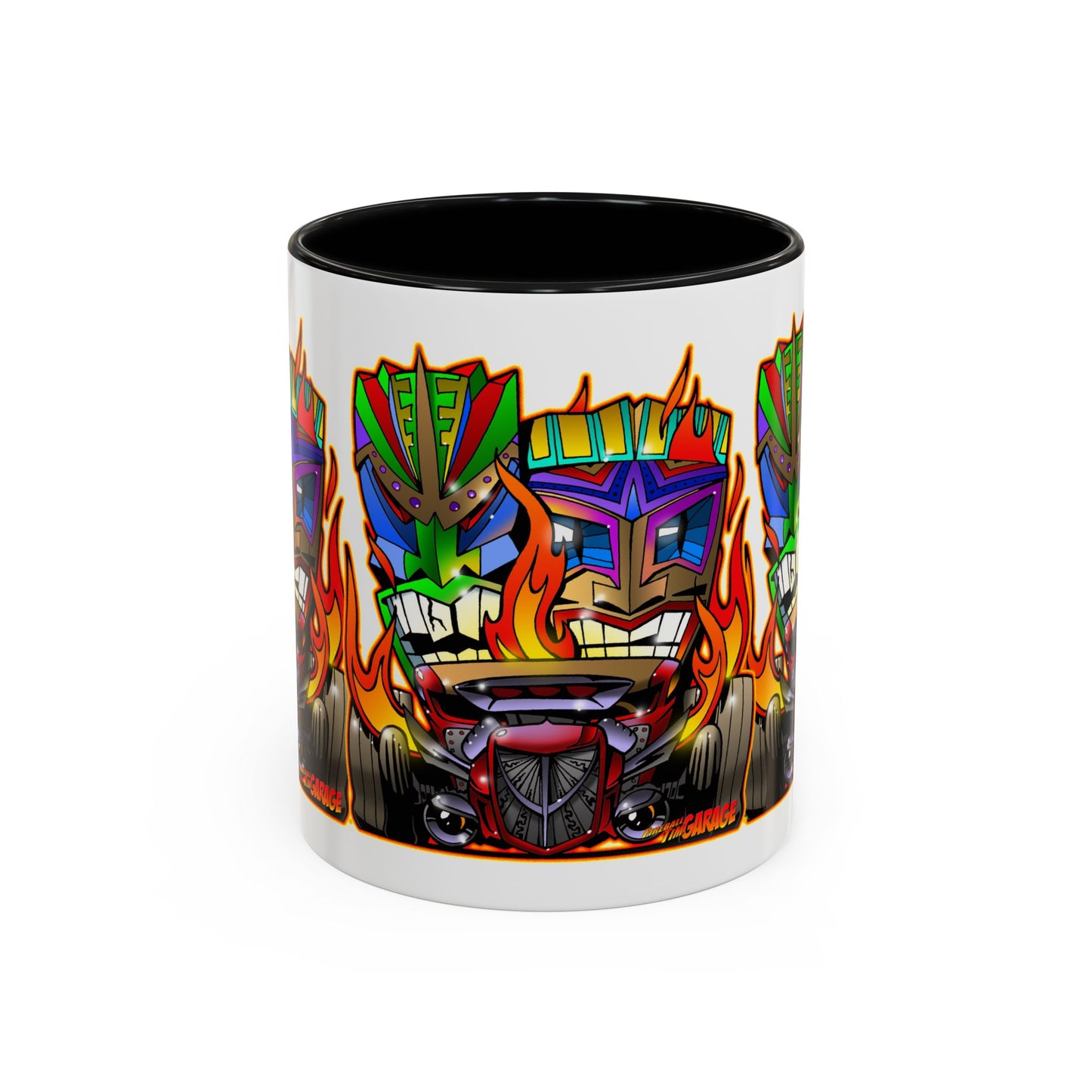 HOT ROD TIKI Collectible Art Coffee Mug 2 Sizes 4 Colors
