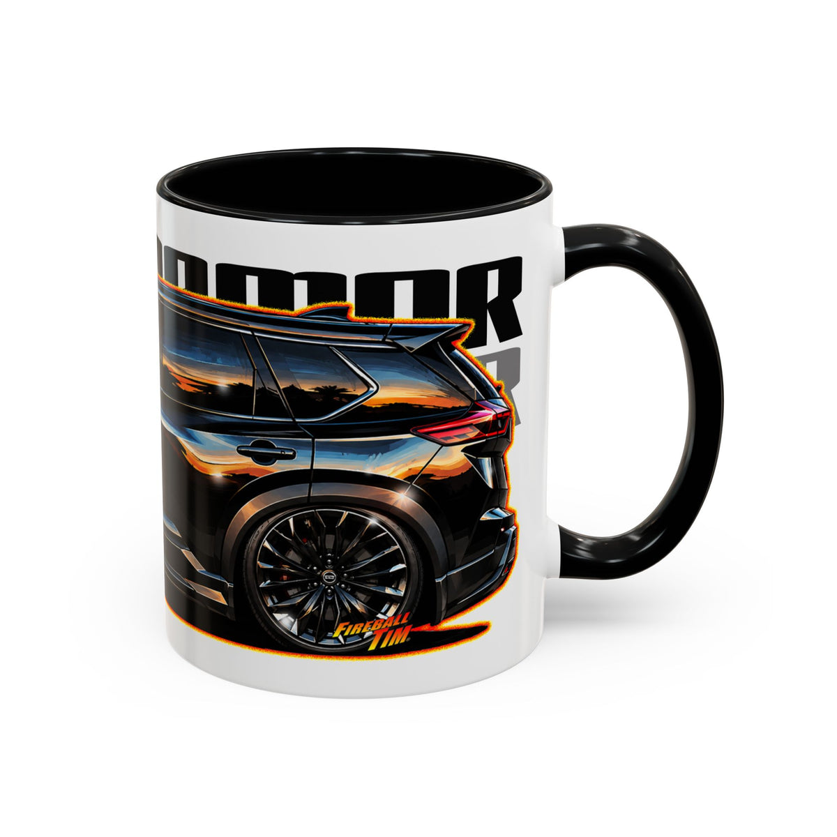 NISSAN ROGUE 2026 Black Armor Edition Collectible Fireball Art Coffee Mug - 2 Sizes
