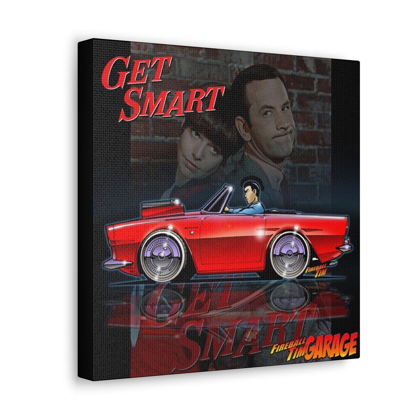 GET SMART TV Show 1965 Sunbeam Tiger Concept Art Print 12x12