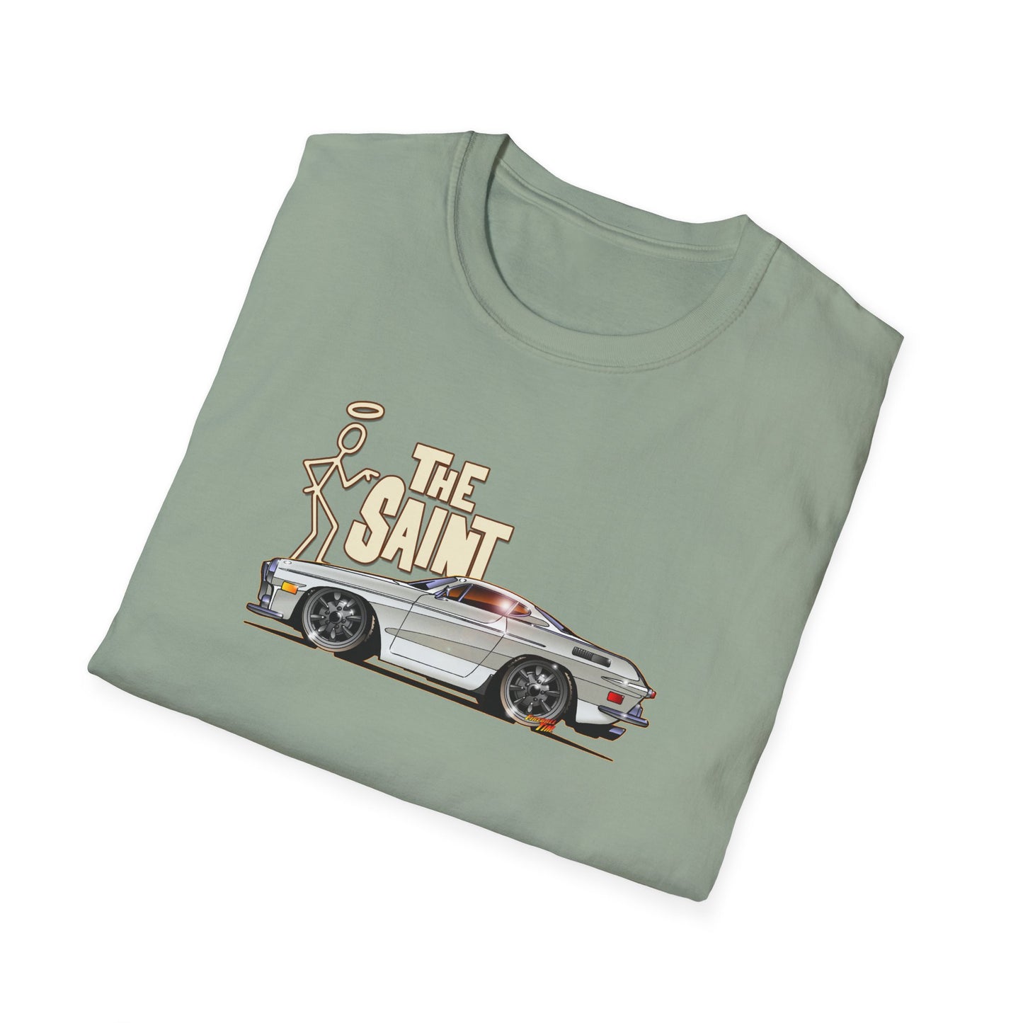 THE SAINT 1967 VOLVO 1800 S ST1 Concept Art Unisex Softstyle T-Shirt 13 Colors