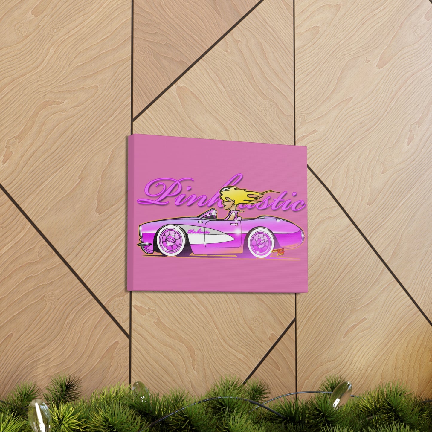 BARBIE PINK CORVETTE Pinktastic Concept Canvas Print 11X14